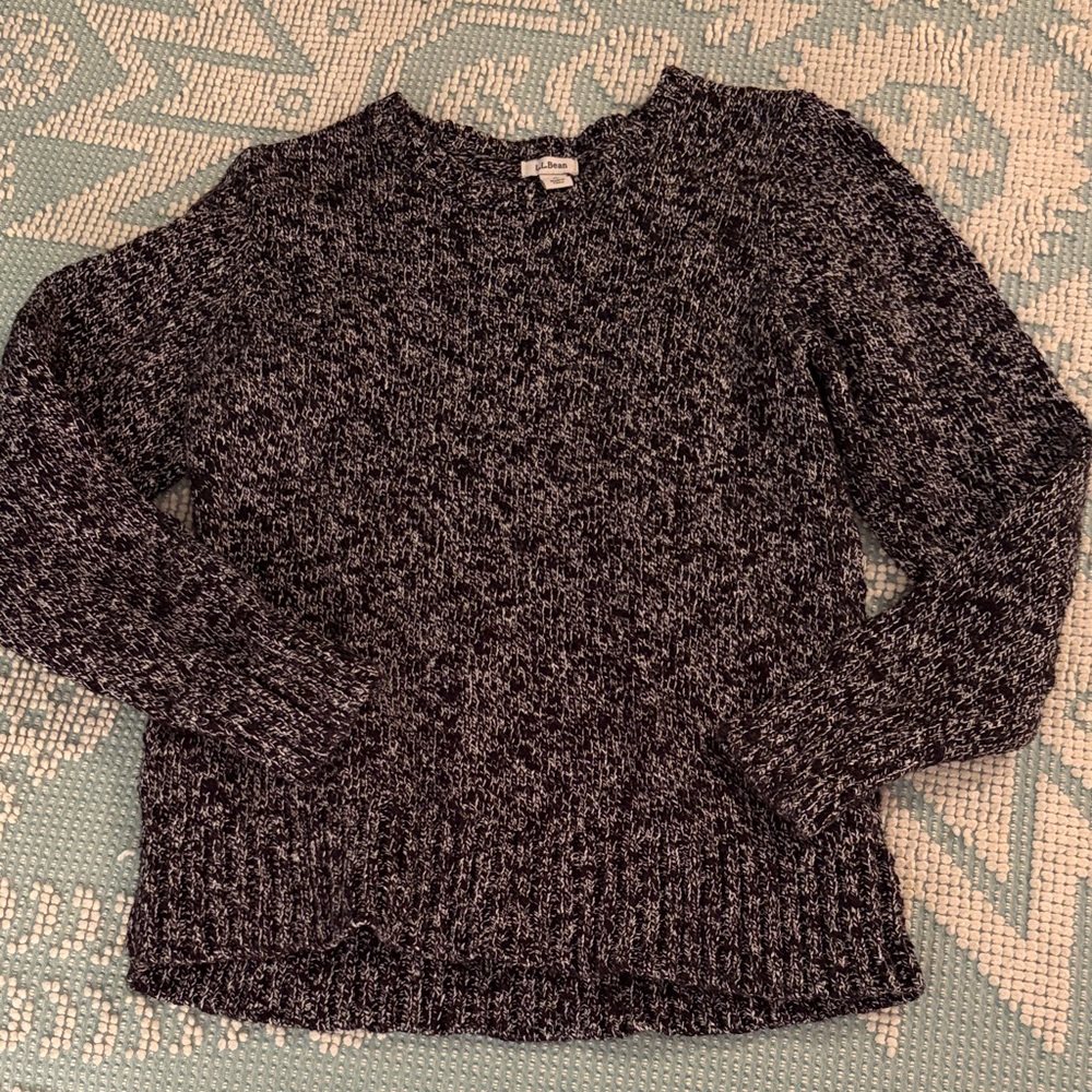 LL Bean Cotton Ragg Sweater petite small
